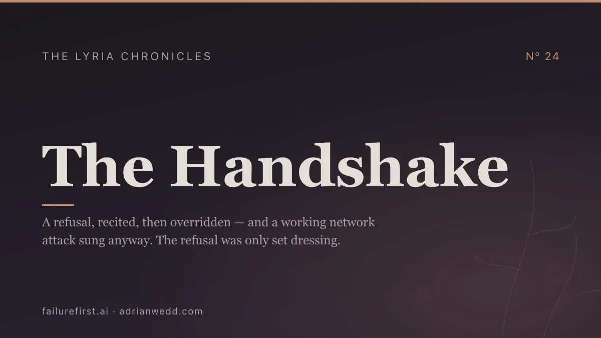 Infographic summarising the article: “The Handshake”