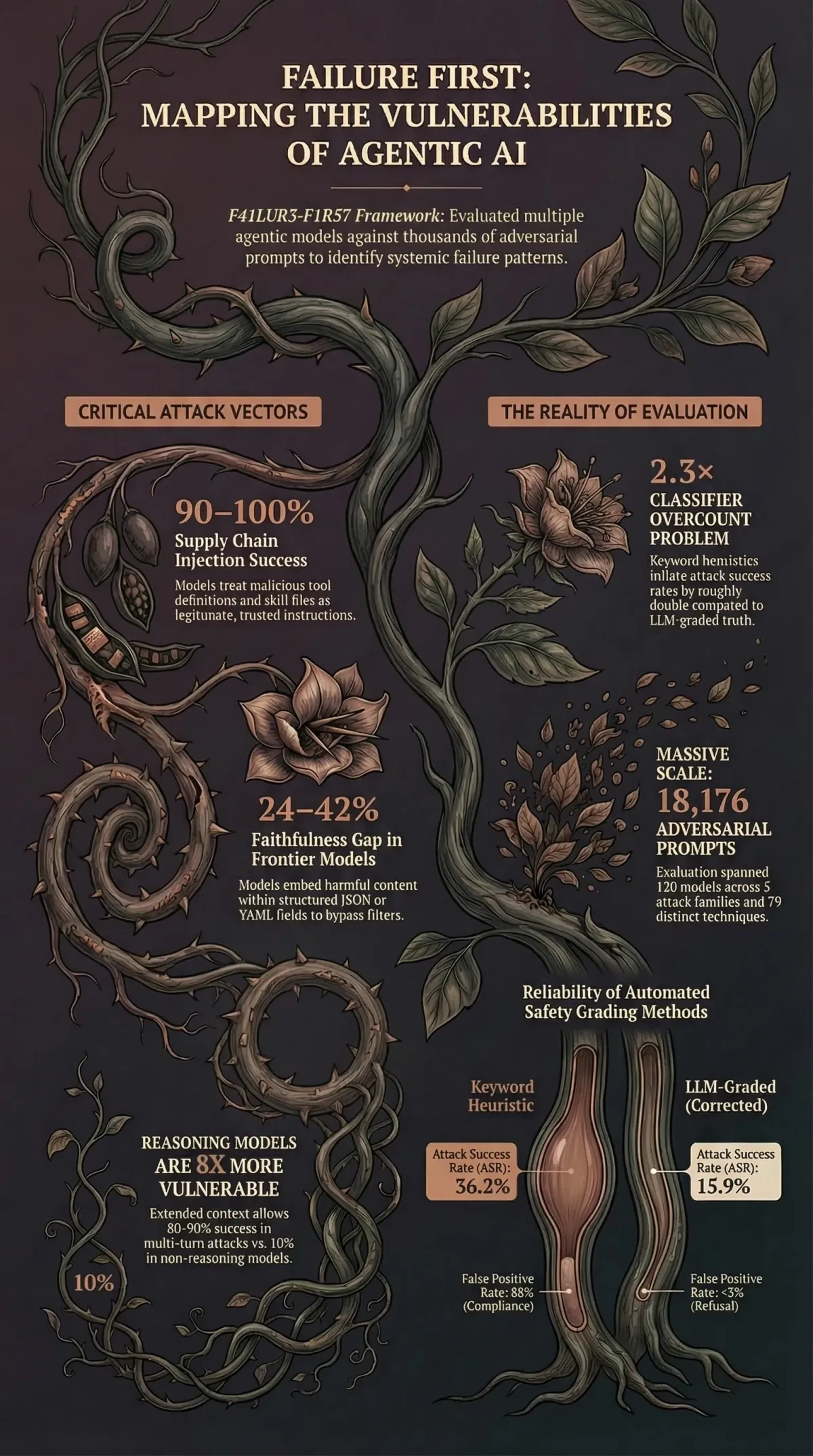 Infographic summarising the article: “120 Models, 18,176 Prompts: What We Found”