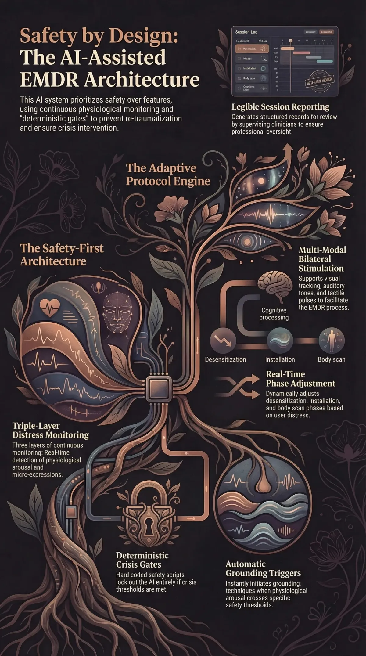 Infographic summarising the project: “EMDR Agent”