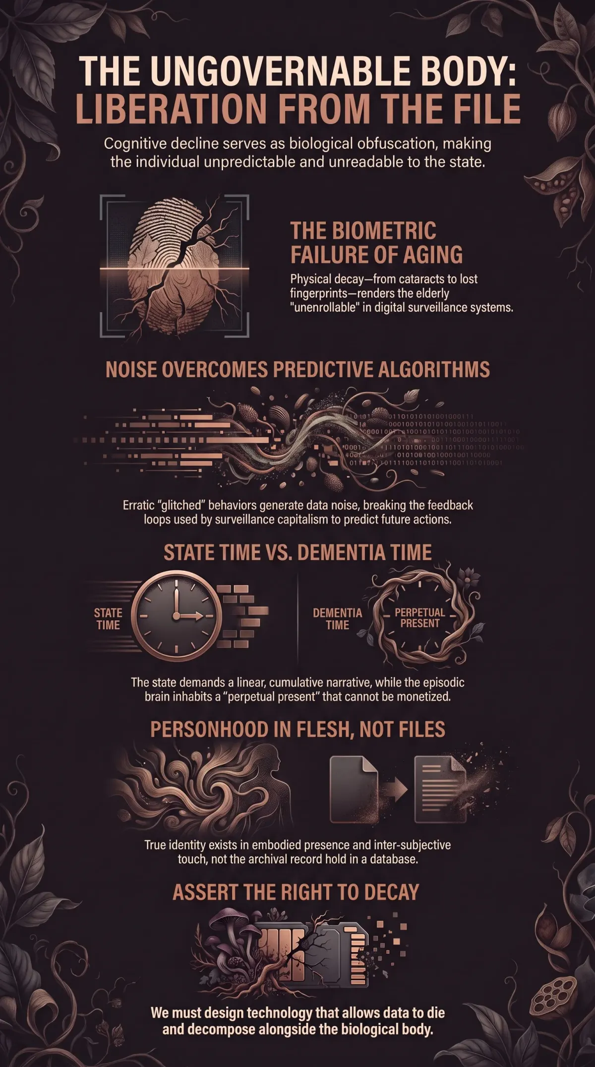 Infographic summarising the article: “Memory Wars and Data Leakage”