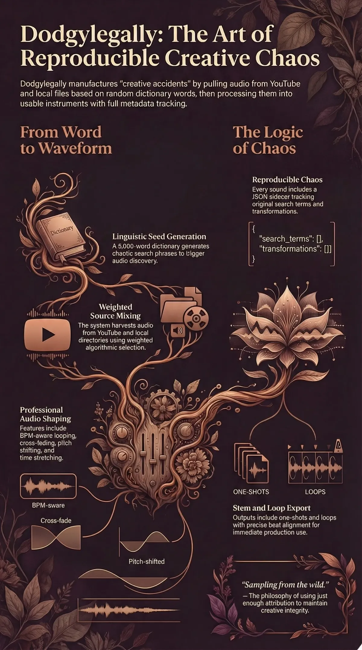 Infographic summarising the project: “dodgylegally”