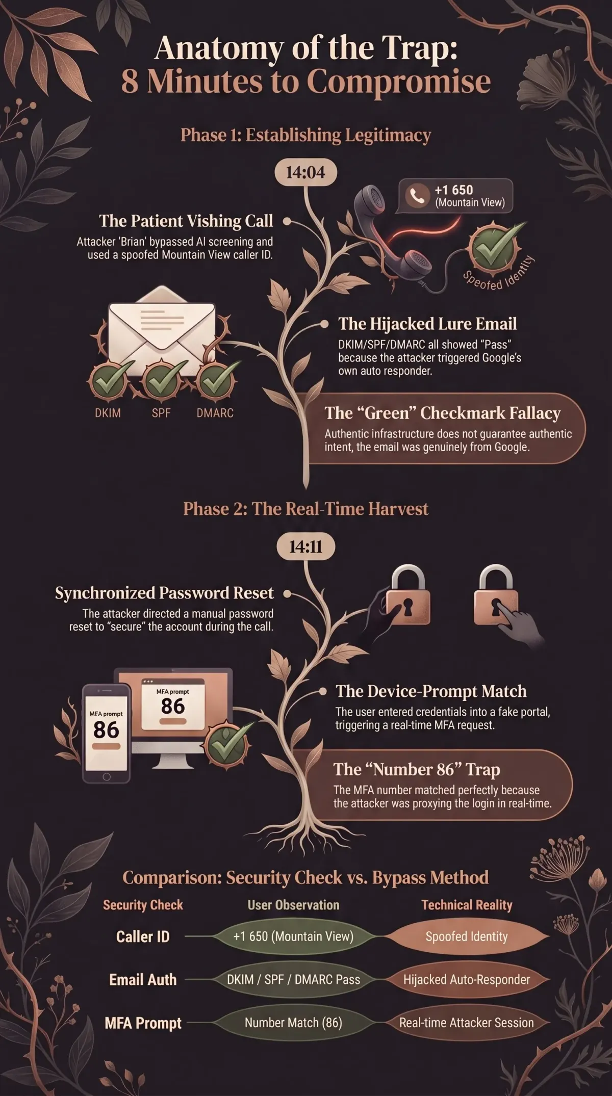Infographic summarising the article: “The Trap”