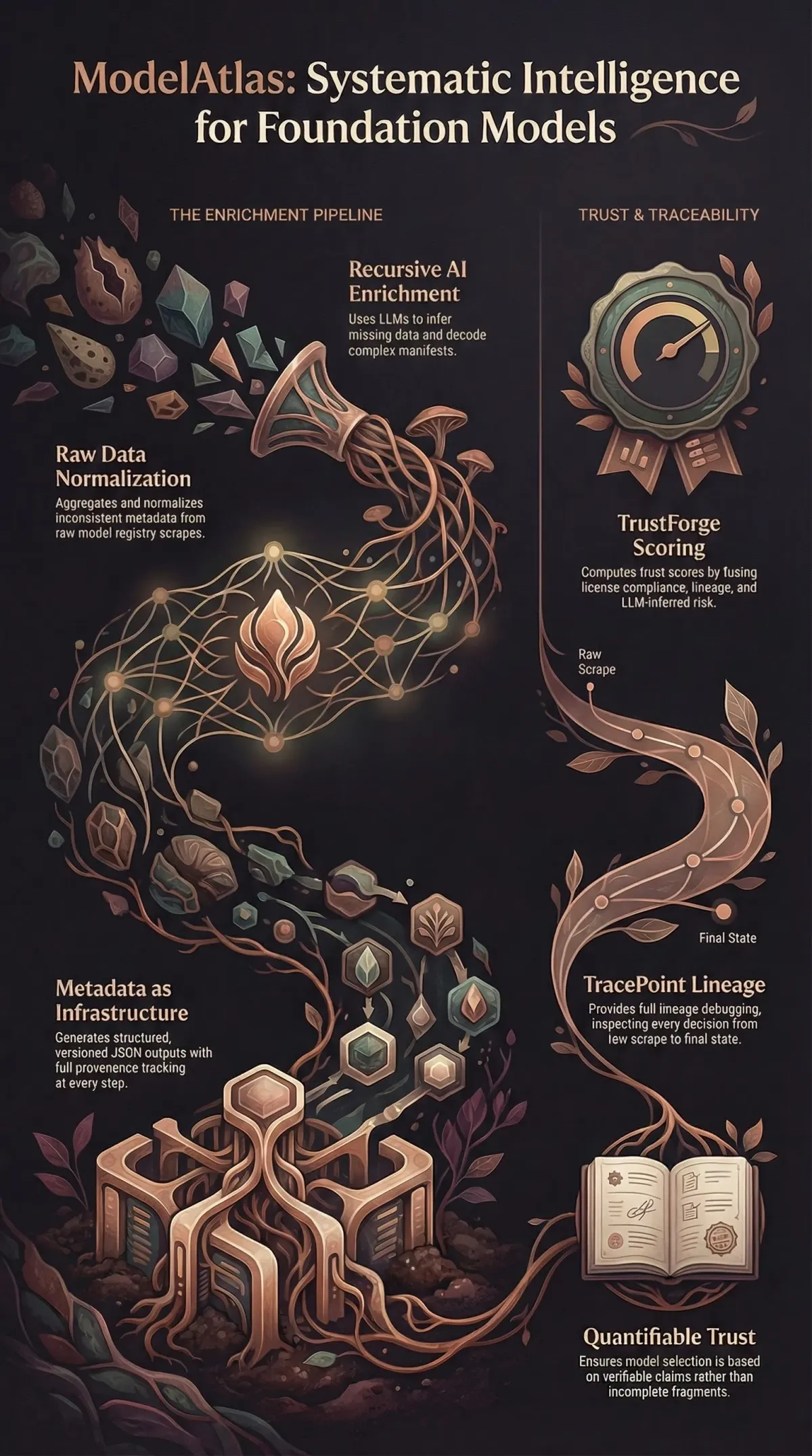 Infographic summarising the project: “ModelAtlas”