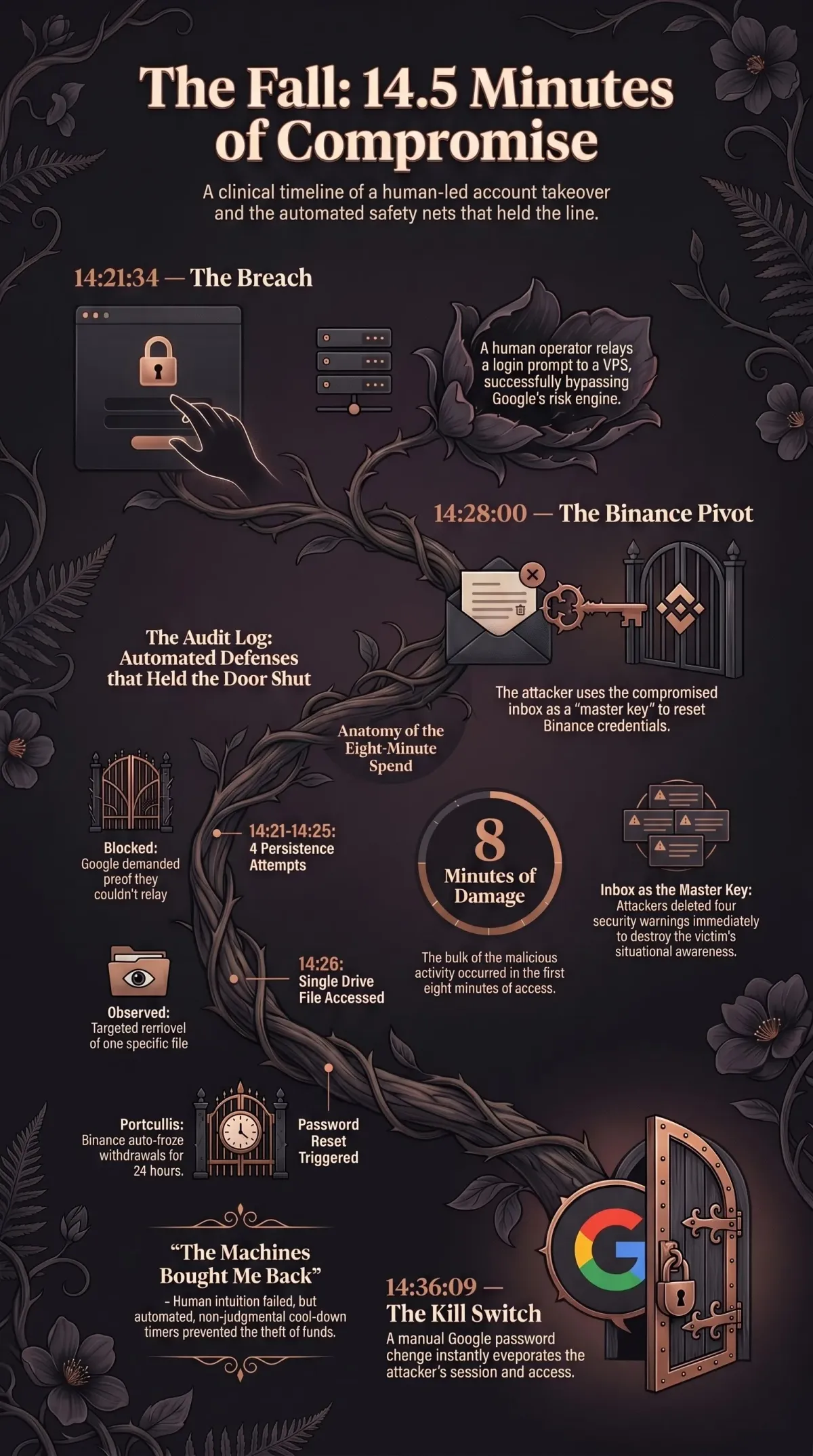 Infographic summarising the article: “The Fall”