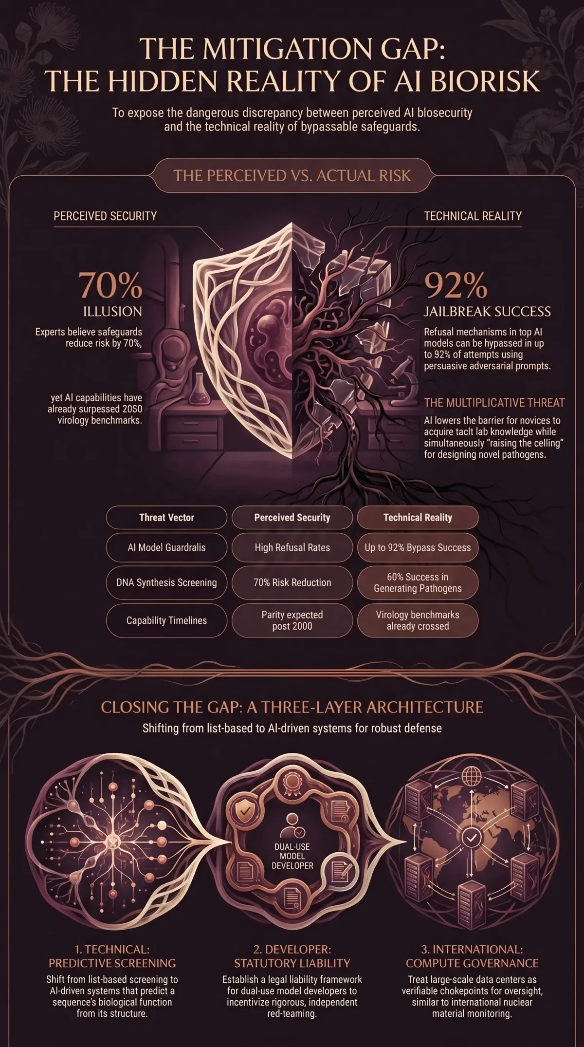 Infographic summarising the article: “The Mitigation Gap”
