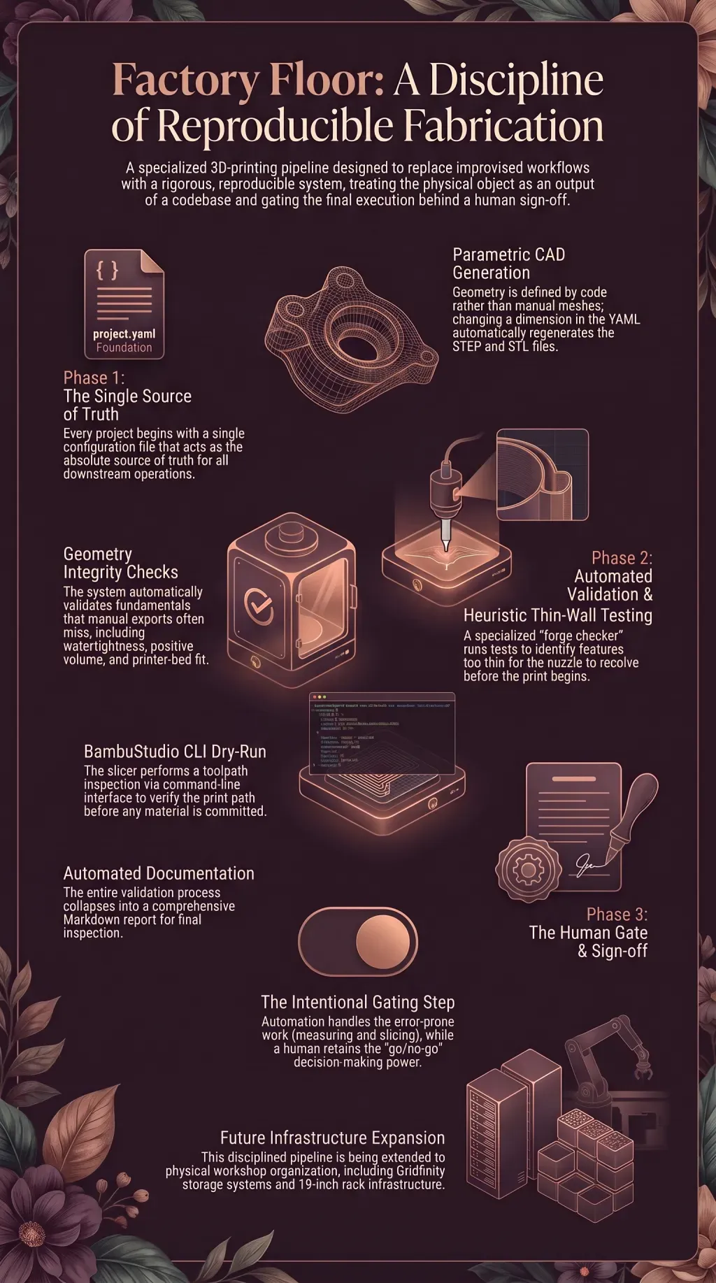 Infographic summarising the project: “Factory Floor”