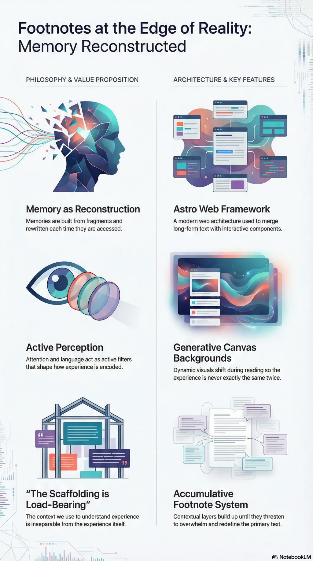Footnotes at the Edge of Reality infographic